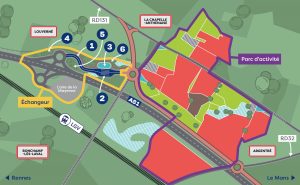 Schéma du futur Parc et Echangeur Grand Ouest